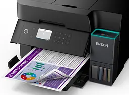 Epson БФП ink color A4 Epson EcoTank L6370 35_23 ppm DADF Duplex USB Ethernet Wi-Fi 4 inks Black Pigment - мініатюра 4
