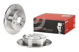 Диск гальмівний невентильований Toyota Avensis 03-09р Brembo (08.A335.10) - мініатюра 2