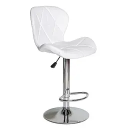 Крісло Mealux Hommex Martini White (H-445 White/Сhrome base)