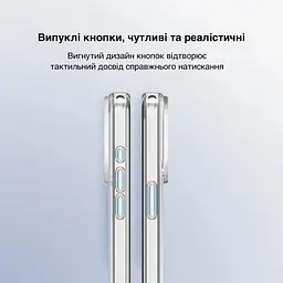 Чохол Vokamo для iPhone 15 Pro захисний з магнітним кільцем прозорий - мініатюра 6