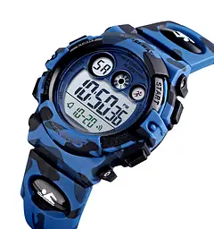 Дитячий наручний годинникSkmei 1547 Camouflage Dark Blue, 1547CMDKBU (17146)