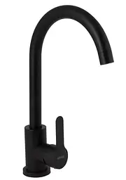 Змішувач для кухні Brinex Pure 015F U-образний Black Matt BRIPUR015FBLM - мініатюра 7