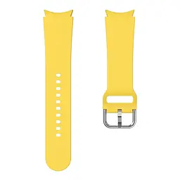 Ремінець для Samsung Galaxy Watch 5 44mm - жовтий ширина кріплення 20мм силікон Watchbands OneLine (WB00S5653234) - мініатюра 2