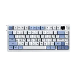 Клавіатура Ajazz AF82 Wireless/Bluetooth/USB UA Black/White (AF82-BW) - мініатюра 3