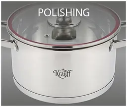 Каструля з кришкою Krauff Prime Chef 26-238-039 18 см 2.7 л срібляста - мініатюра 3