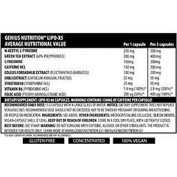 Жироспалювач Genius Nutrition Lipo X5, 60 капсул - мініатюра 2