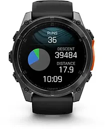 Смарт-годинник Garmin Fenix 8 51mm AMOLED Slate Gray with Black Silicone Band (010-02905-00) - мініатюра 5