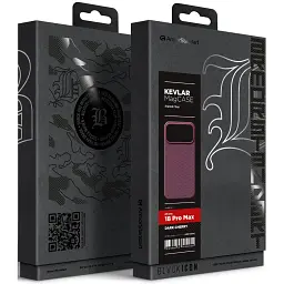 Чохол до мобільного телефона Armorstandart BlackIcon Kevlar MagCase Apple iPhone 18 Pro Max Dark Cherry (ARM92844) - мініатюра 2