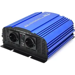 Інвертор напруги Tommatech MS-1500, 24V/220V, 1500W з апроксимованою синусоїдою, 2Shuko, USB, клемні дроти, 6 запобіжників, Q4