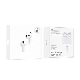 Бездротові навушники Hoco EW84 True wireless stereo headset, BT5.4, 35mAh, 300mAh, 6h, white - мініатюра 7