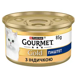 Вологий корм для котів Gourmet Gold паштет з індичкою 85 г 12592121