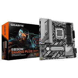 Материнська плата Gigabyte B650M GAMING PLUS WF sAM5 B650 4xDDR5 M.2 HDMI DP Wi-Fi BT mATX - мініатюра 4