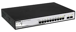 Комутатор DGS-1210-10P 8xGE PoE, 2xSFP, WebSmart D-Link teh0018097 - мініатюра 2