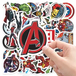 Стикерпак Марвел Месники Набір наклейок GeekLand Marvel Avengers 50 штук - мініатюра 4