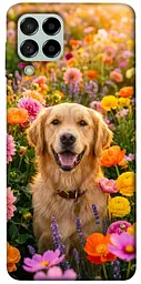 TPU чехол Demsky Flowery labrador для Samsung Galaxy M53 5G