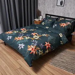 Підковдра Moon&Star Мікросатин Premium Floral Nocturne Євро 200x220 см