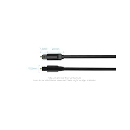 Кабель мультимедійний Optical Toslink 1.5m black Vention (BAEBG) - мініатюра 11