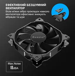 Комплект вентиляторів Zezzio ZA-120 V2 3in1 - мініатюра 9