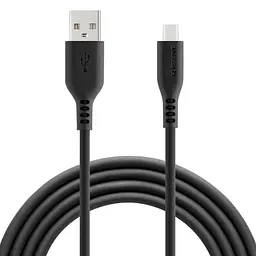 Кабель SOFT USB - Type-C Silicone 3A 1m (GS-AC12BK) Чорний