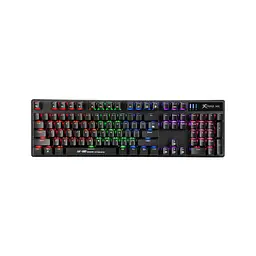 Клавіатура Xtrike ME 6 colors-LED Mechanical Red Switch USB Black (GK-980)