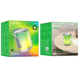 Bluetooth Колонка Borofone BR30 Auspicious colorful sports Gray - мініатюра 4
