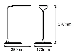 Osram Лампа настільна світлодіодна LEDVANCE LED PANAN DISC 5W 3000K (плавно затемнюється) - мініатюра 4