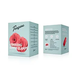 Затискачі для сосків Teazers Vibrating Nipple Clamps (червоний) - мініатюра 8