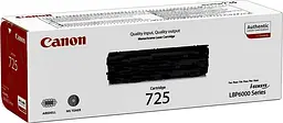 Картридж Canon 725 black (3484B002) - мініатюра 4