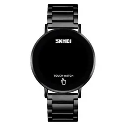 Наручний чоловічий годинник Skmei Light 1550 (Чорний) - мініатюра 3