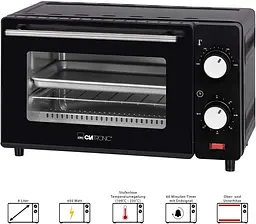 Електродуховка Clatronic MB 3746 Black 8 л - мініатюра 7