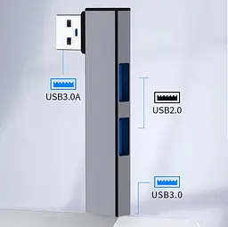 Адаптер USB для MacBook Bodasan Black (V050727) - мініатюра 2