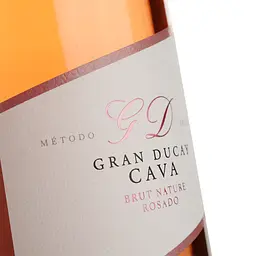 Вино ігристе Gran Ducay Cava Brut Nature Rosado рожеве брют 0.75 л - мініатюра 3