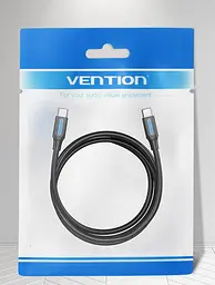 Кабель USB 2.0 Type-C M-M, 1 м, 100W Чорний, Vention - мініатюра 2