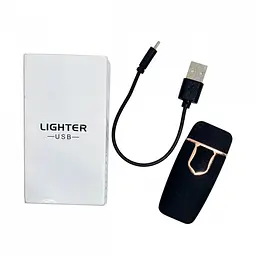 Електрична запальничка ZGP 712 спіральна USB, металева, чорна - мініатюра 5