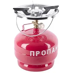 Комплект туристичний газовий примус балон та пальник Intertool 5 л пропан GS-0005