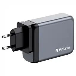 Зарядний пристрій Verbatim GaN 100 W 4 ports (2xUSB-C-100 W,USB-C 65 W /USB-A -3.0) (32202) - мініатюра 3