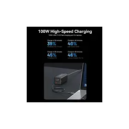 Зарядний пристрій Vention 4xUSB 100 Вт (2xUSB-C + 2xUSB-A) PD 3.0/QC 3.0/GaN чорний (FBSBG-EU) - мініатюра 6
