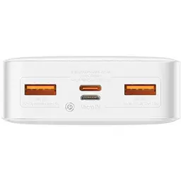 Зовнішній акумулятор Baseus Bipow 20000mAh 20W білий (PPBD050302) 9449-arc - мініатюра 4