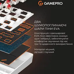 Клавіатура GamePro Genesis Infinity MK130 (MK130BW) - мініатюра 9