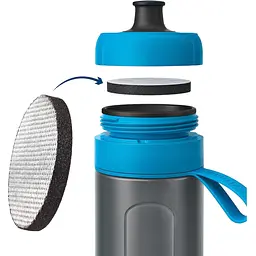 Пляшка для води з фільтром Brita Active блакитна 600 мл (1020336) - мініатюра 4