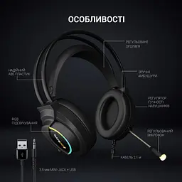 Навушники GamePro HS565 Nitro Black (HS565) - мініатюра 5