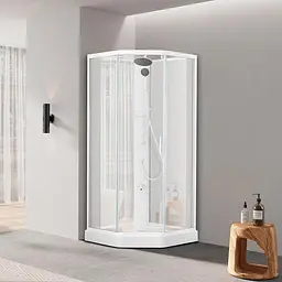 Душовий бокс Dusel Glare білий 900x900x2100 559003