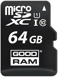 Карта пам'яті GoodRam microSDXC 64GB Class 10 UHS I (M1AA-0640R12) + SD адаптер (6475884) - мініатюра 4