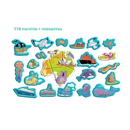 Розвиваюча магнітна гра "Карта планети" DoDo 200201, 118 ел - мініатюра 4