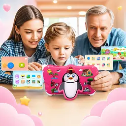 Дитячий планшет Meijiahui K1 Android-15 Penguin / Планшет 7" 6GB / 128GB / Дитячий планшетний ПК з екраном 7 дюймів Рожевий - мініатюра 4