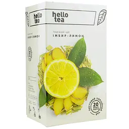Чай трав'яний Hello Tea Імбир-лимон 20 пакетиків (4820230480016)