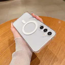 Чохол протиударний для Samsung Galaxy S26 (S942) Clear Case Ultra Hybrid with MagSafe Прозорий - мініатюра 10