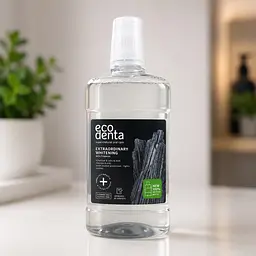 Ополіскувач для ротової порожнини Ecodenta Expert Extraordinary Whitening Вугілля (без фтору, без спирту) 500 мл