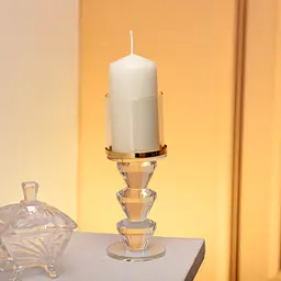 Підсвічник декоративний YIMI скляний 16.5 см Yiwu HP-4-34L - мініатюра 2