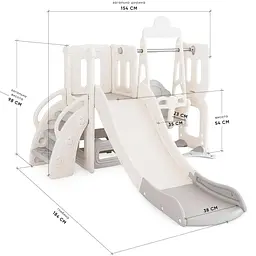 Дитячий ігровий комплекс Mealux Elsa White / Grey (KD-B012 White / Grey) - мініатюра 2